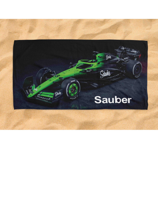 Stake F1 Team Kick Sauber Racing Car Beach Towel