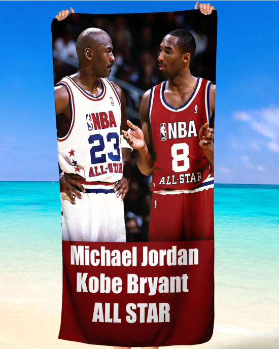 Michael Jordan & Kobe Bryant Stars Edition Premium Beach Towel